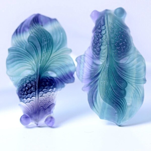 Magicun Crystal~Natural fluorite pendant Colorful fluorite clothes chain  pendant mineral  quartz crystals