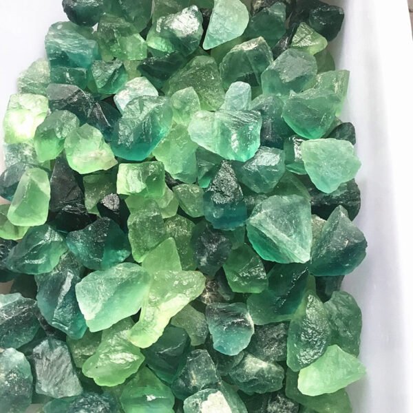 Magicun Crystal~Natural fluorite rough green and blue fluorite can be used as a pendant DIY jewelry
