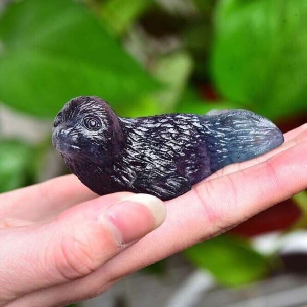 Magicun Crystal~Natural fluorite seal seal lucky town house Feng Shui transfer ball  table decoration  accessoriescrystal home decor