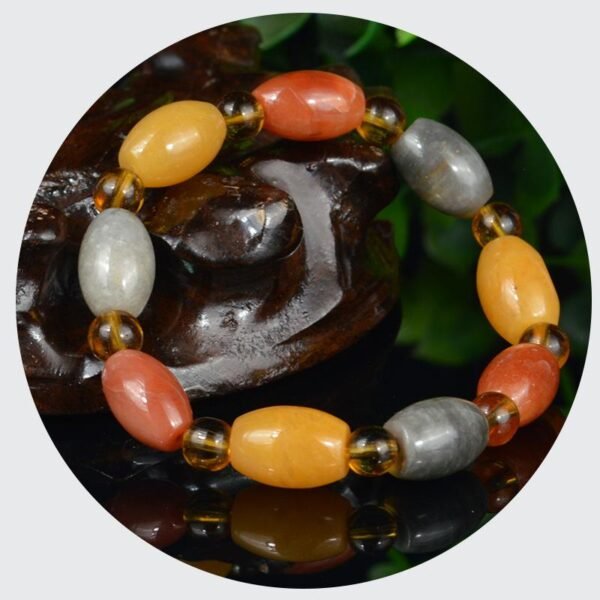 Magicun Crystal~Natural gold bead bracelet Buddha Bracelet  Beads Bracelets Bangles Women Yoga Prayer Bracelet Buddhist