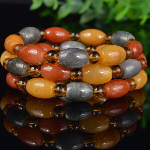 Magicun Crystal~Natural gold bead bracelet Buddha Bracelet  Beads Bracelets Bangles Women Yoga Prayer Bracelet Buddhist