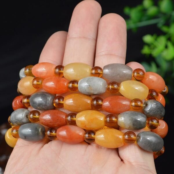 Magicun Crystal~Natural gold bead bracelet Buddha Bracelet  Beads Bracelets Bangles Women Yoga Prayer Bracelet Buddhist