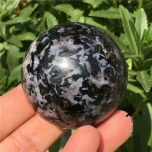 Magicun Crystal~Natural gray ball ornaments gray feldspar ball ornaments ornaments town house living room study