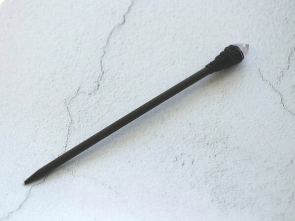 Natural quartz stone wood hairpin 19-20 cm handmade crystal hairpin bridal hair comb crystal hair ornament BOHO wedding gift