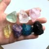 Magicun Crystal~Natural quartz stone wool rock ore samples Decoration Five crystal healing chakra energy stone rock crystal