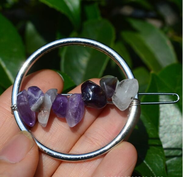 Natural raw crystal hairpin Wicca photography props witch accessories  wedding bridal gifts