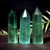 Magicun Crystal~Natural rough stone ornaments green fluorite hexagonal crystal column colorful  ornaments blue wholesale 	 quartz crystals