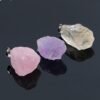 Magicun Crystal~Natural yellow purple  crystal jewelry icrystal stone pendant diy