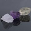 Magicun Crystal~Natural yellow purple  crystal jewelry icrystal stone pendant diy