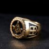 Magic Ring~ AG Stainless Steel Ring Men Vintage Gold Male Hiphop Rock Man Rings Retro Free Mason Freemasonry Masonic Punk Jewelry
