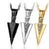 Viking Magic~Never Fade Amazing Price ARROWHEAD KUNAI PRIMAL NECKLACE FOR MEN SPEARHEAD JEWELLERY STAINLESS STEEL TRIBAL SURF PENDANT JEWELRY
