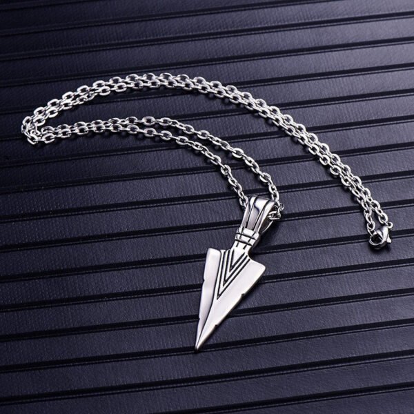 Viking Magic~Never Fade Amazing Price ARROWHEAD KUNAI PRIMAL NECKLACE FOR MEN SPEARHEAD JEWELLERY STAINLESS STEEL TRIBAL SURF PENDANT JEWELRY