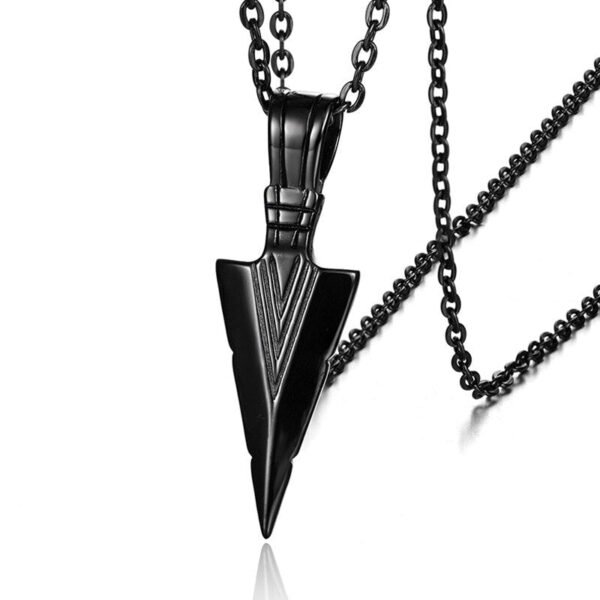 Viking Magic~Never Fade Amazing Price ARROWHEAD KUNAI PRIMAL NECKLACE FOR MEN SPEARHEAD JEWELLERY STAINLESS STEEL TRIBAL SURF PENDANT JEWELRY