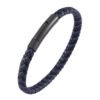 Viking Magic~Never Fade Classic Style Men Leather Bracelet Simple Black Stainless Steel Button Neutral Accessories Hand-woven Jewelry Gifts