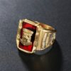 Magic Ring~ Gold Tone Stainless Steel Colorful Rhinestone 1973 Walton Tigers Signet Rings for Men Male
