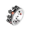 Magic Ring~ Knight Templar crown Titanium Steel Men Signet Ring Gold Silver Jewelry Punk Rock Male Rings Biker Band Hip Hop HF469