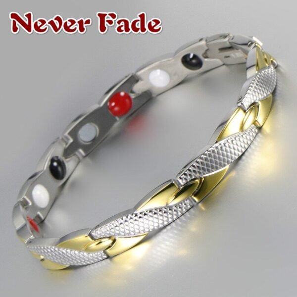 Viking Magic~Never Fade Magnetic Bracelet For Women Twisted Healthy Power Therapy Magnets Magnetite Bracelets Bangles Men Health Care Jewelry