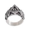 Magic Ring~Never Fade Men Freemason Ring Silver Stainless Steel Masonic Symbol Rings Freemasonry Knights Templar Jewelry