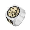 Magic Ring~ Men's Gold silver plated Mason Signet Ring Stainless Steel Freemason Masonic Rings For Men Party ring Jewelry HF328