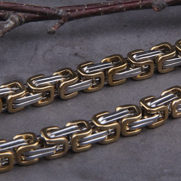 Never Fade Men stainless steel Wolf head norse viking amulet thor hammer pendant necklace viking king chain