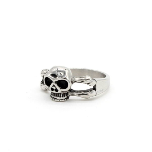 Magic Ring~ Mens Boys Vintage 316L Stainless Steel Rugged Skull Rings Fashion Punk Party Biker Jewelry HF696