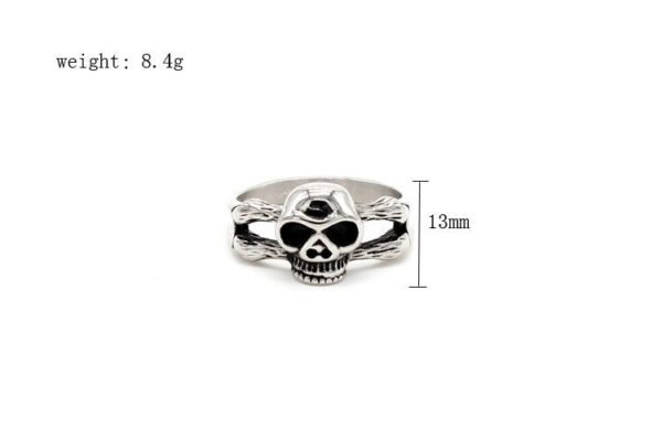 Magic Ring~ Mens Boys Vintage 316L Stainless Steel Rugged Skull Rings Fashion Punk Party Biker Jewelry HF696