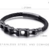 Viking Magic~Never Fade New Frosted Stainless Steel Bike Chain Bracelet Men Bicycle Motorcycle Mens Leather Bracelets Jewelry Ghost Rider