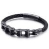 Viking Magic~Never Fade New Frosted Stainless Steel Bike Chain Bracelet Men Bicycle Motorcycle Mens Leather Bracelets Jewelry Ghost Rider