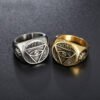 Magic Ring~ Popular Personality Ring Masonic Triangle Eyes Devil Eyes Men's Alloy Ring Fashion Jewelry  HF038