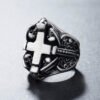 Magic Ring~ Punk Ring Casting Skull Viking Cross for Men Vintage Biker Party Gift Gothic Male Jewelry Hand Accessories HF062