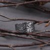 Never Fade Stainless Steel Viking Raven Statement Rings Men Vintage Nordic Viking Totem Odin Men Rings Jewelry