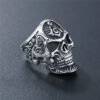 Magic Ring~ Stainless Steel soldier dangle/Drop Ship masonic ring for men punk rock skull Free-Mason ring jewelry display HF655