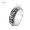 Magic Ring~Never Fade Valily Men's Gold Color Spinner Freemason Ring Stainless Steel Rune Rotating Ring Mason Masonic Rings Jewelry for Man