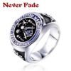 Magic Ring~ Vintage Black Stainless Steel Men Ring Big Free Mason Freemasonry Masonic AG Retro Punk Silver Gold Male Ring Jewelry