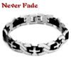 Viking Magic~Never Fade Wholesale Men's New Health Titanium Steel Bracelets Male Fashion Jewelry Geometry Chain Bangles