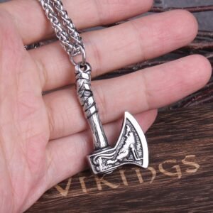 Never-Fade-Wolf-And-Raven-Slavic-Amulets-Talismans-Viking-Odin-Axe-Necklaces-Pendants-Norse-Vikings-Jewelry Never Fade Wolf And Raven Slavic Amulets Talismans Viking Odin Axe Necklaces & Pendants Norse Vikings Jewelry Turkish Men Wicca