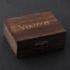 Never Fade viking rune cool stainless steel ring smooth fashion popular north europe gift amulet jewelry with wooden box
