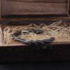New Arrival Iron color Vikings Bangle with wooden box as gift
