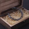 New Arrival Iron color Vikings Bangle with wooden box as gift