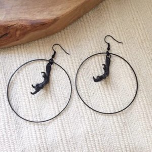 New-BLACK-Gothic-Basilisk-The-Beast-Comes-At-Night-Earrings-Moon-Dangle-Claw-Witch-Creativity-Punk BLACK Gothic Basilisk The Beast Comes At Night Earrings Moon Dangle Claw Witch Creativity Punk Jewelry Gift Women Halloween