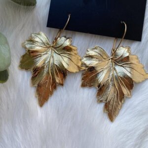 New-Design-Maple-Leaf-Drop-Hoop-Earrings-Nature-Jewelry New Design! Maple Leaf Drop Hoop Earrings Nature Jewelry