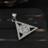 New Eye of Horus Pendant Necklace for Men's Sweater Chain Fashion Hip Hop Stainless Steel Trend Triangle Jewelry Gift