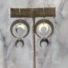 Geometric Crescent Moon Earrings Drop Crescent Phase Boho Witchy Hippie Statement Jewelry Minimalism Punk  VINTAGE