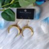 New Gold Colour Moon Earrings Witchy Crescent Goth Gifts Her Pretty Statement Creative Fashion Women Gift Novelty Charm 2021