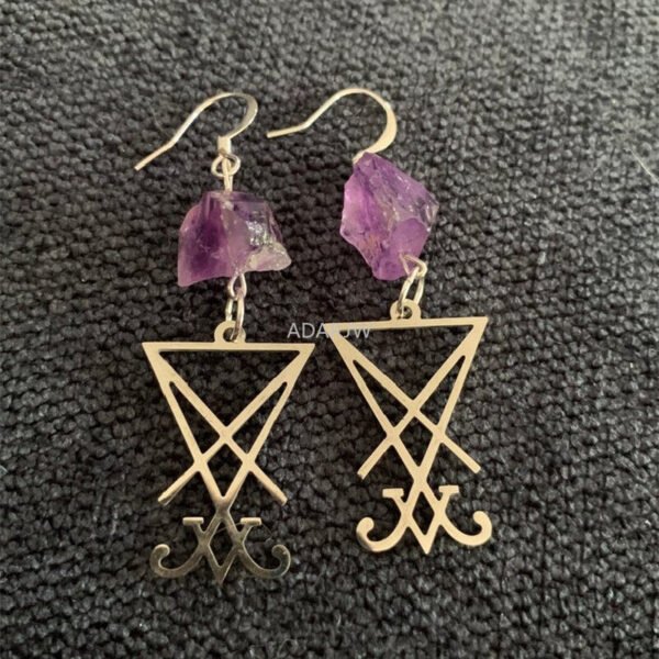 New Goth Bat & Moon Chain Earrings Crystal Alternative Minimal Romantic Statement Punk Jewelry Witchy Gift Stones Women Gift