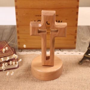 New-diy-wooden-cross-ornaments-standing-Christian-baptism-cross-decoration-small-handicrafts-home-suitable-for-home New diy wooden cross ornaments standing Christian baptism cross decoration small handicrafts home suitable for home church