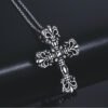Cross death coffin pendant necklace for man punk hip hop rock
