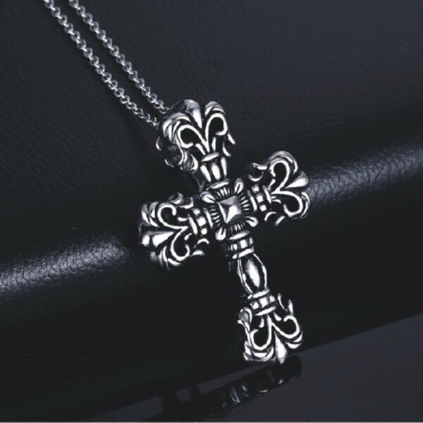Cross death coffin pendant necklace for man punk hip hop rock