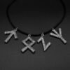 New Magicun Viking~Nordic Alphabet Rune Pendant Necklace Women Man Viking Glamour Pendant