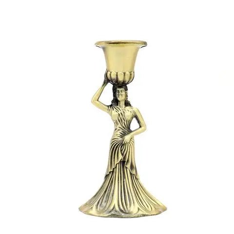 Nordic Candle Holder Metal Wedding Decoration Angel Candlestick Church Utensils Home Decor Candelabra